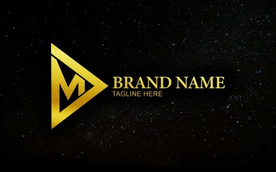 Neues Creative Letter MD-Logo-Design – Markenidentität