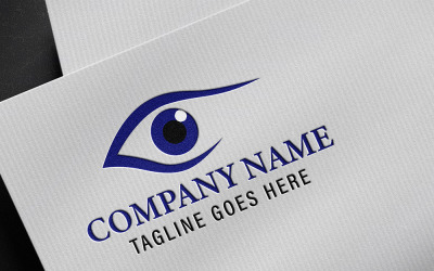 Шаблон логотипа профессиональной глазной клиники