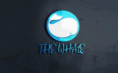 The Whale Logo Template For Oceans, Seas, Restaurant and animals