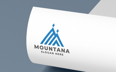 Mountana Letra M Logotipo Profissional