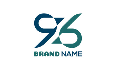 96 | Modello di logo premium 96 | Crative 96 Logo Design | Moderno novantasei Logo Vector Logo