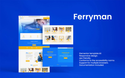 Ferryman - Sıhhi Tesisat Hizmetleri ve Sıhhi Tesisat Elementor Kiti Wordpress