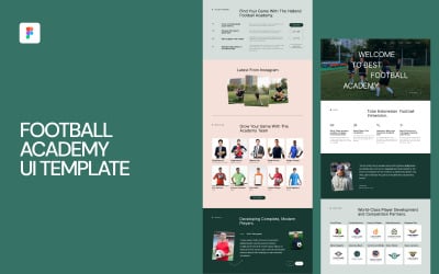Football Academy UI Template