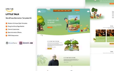 Little Talk – Kinderverhalen Services WordPress Elementor Template Kit