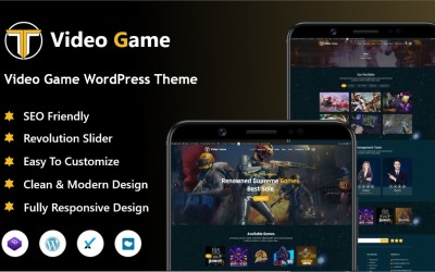 Téma WordPress pro obchod s videohrami a esporty