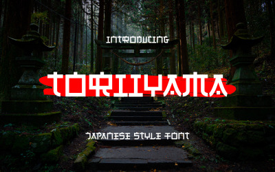 Toriyama - Teckensnitt i japansk stil