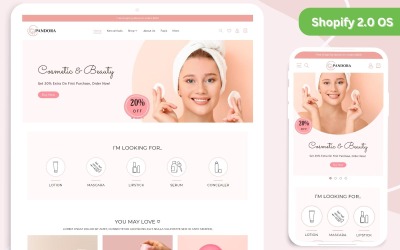 Téma Beauty Shopify | Péče o pleť Shopify Theme | Šablona butiku Shopify | Shopify OS 2.0