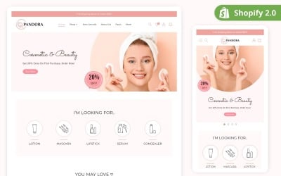 Téma Beauty Shopify | Péče o pleť Shopify Theme | Šablona butiku Shopify | Shopify OS 2.0