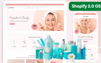 Téma Beauty Shopify | Péče o pleť Shopify Theme | Šablona butiku Shopify | Shopify OS 2.0