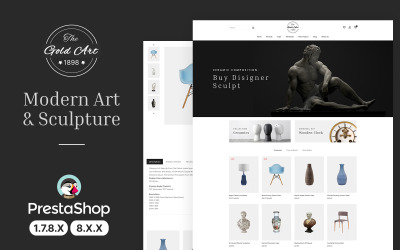 The Gold Art - Art, Crafts and Exhibition Gallery Prestashop-thema