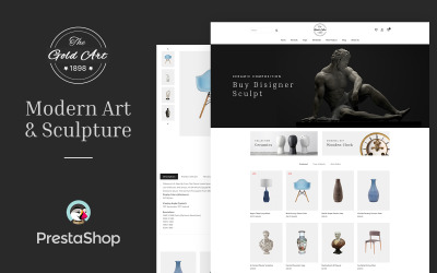 Золоте мистецтво – тема Prestashop для галереї мистецтва, ремесел і виставок