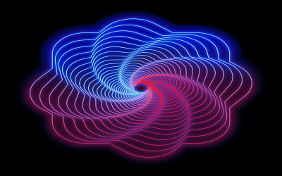 Virágos Turbulens Vortex Gradiens Háttér Sablon Tervezés