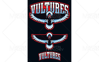 Vultures Team Mascot Vector Illustration