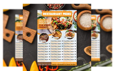 Conception de menus de dépliants - Modèle de dépliant