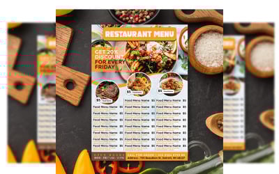 El ilanı menü tasarımı - el ilanı şablonu