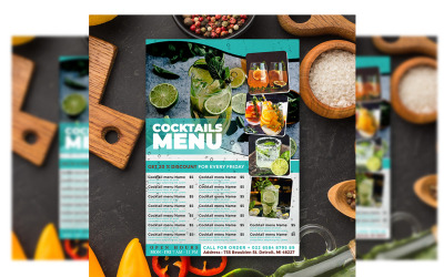 Menu des boissons - Modèle de Flyer