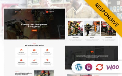 Firestrip — тема WordPress Elementor для пожарной охраны и безопасности