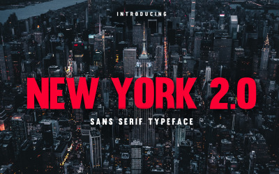 New York 2.0 – bezpatkové písmo