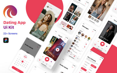 Dating App Figma-sjabloon