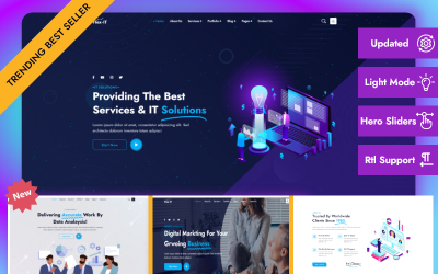 Flex-IT | Obchodní služby a IT řešení Víceúčelová šablona responzivní webové stránky HTML5