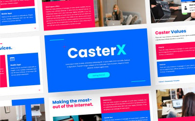 Modèle de présentation principale CasterX