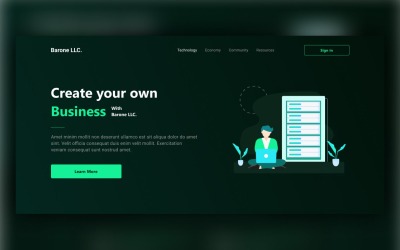 Baron LLC. - Modèle PSD d&amp;#39;agence commerciale