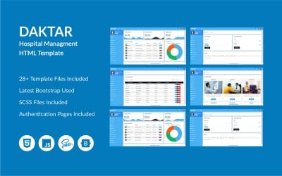 Daktar - Modèle HTML de gestion hospitalière