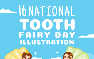 16 Ilustração do Dia Nacional da Fada do Dente