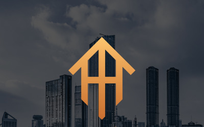 Profesjonalny nowoczesny luksusowy szablon Logo nieruchomości