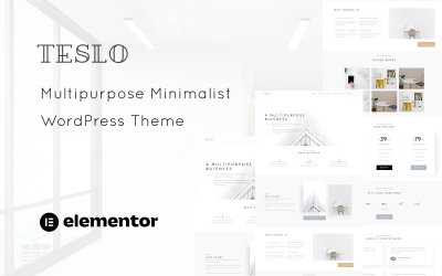 Teslo - Multipurpose Business and IT Solution Minimalistisk WordPress-tema