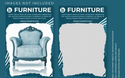Historia de Instagram para la venta de muebles - Plantilla de maqueta PSD lista para usar con gráficos