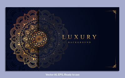 Luxus-Mandala-Hintergrund 2