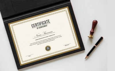Professional Certificate Template and certificate of achievement