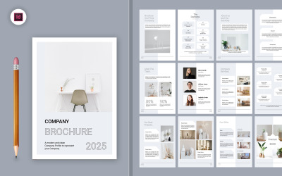 Bedrijf Brochures Tijdschrift Sjabloon