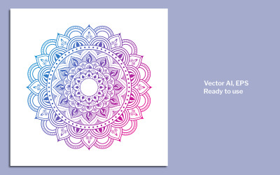 Luxus-Mandala-Hintergrund 4