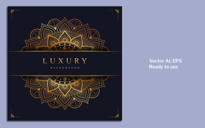 Luxus-Mandala-Hintergrund 9