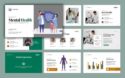 Modelo de slide do Google de seguro de saúde