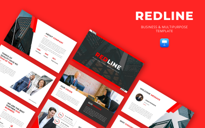REDLINE - Geschäfts- und Mehrzweck-Keynote-Vorlage