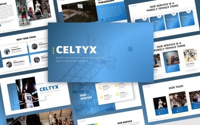 Celtyx - спортивний багатоцільовий шаблон PowerPoint