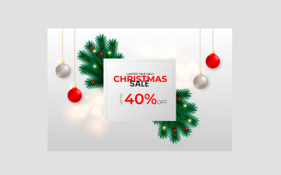 God jul försäljning postdekoration med julboll furu gren och stjärna stil