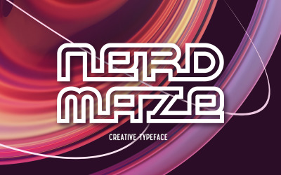 Nerd Maze - креативный шрифт