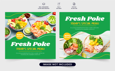 Special food menu poster for marketing