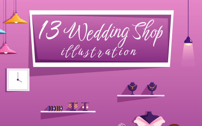 13 Иллюстрация свадебного магазина