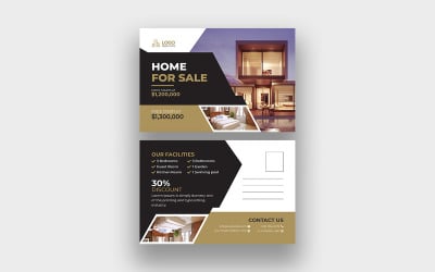 Modern fastighetshemvykortdesign