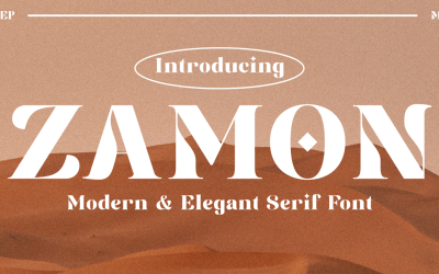 Serif moderne et élégant de Zamon