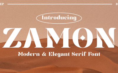 Zamon moderno e elegante com serifa