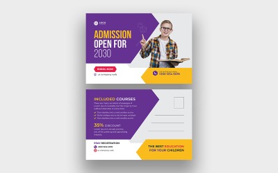 Carte Postale Éducation à l&amp;#39;école d&amp;#39;admission junior