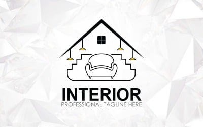 Creatief interieurontwerp voor thuis Logo-ontwerp - merkidentiteit