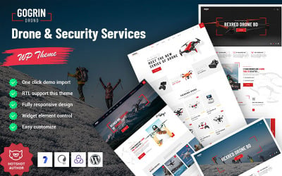 Gogrin - Drone &amp;amp; Security WordPress Theme