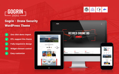 Gogrin - Drone & Security WordPress Theme